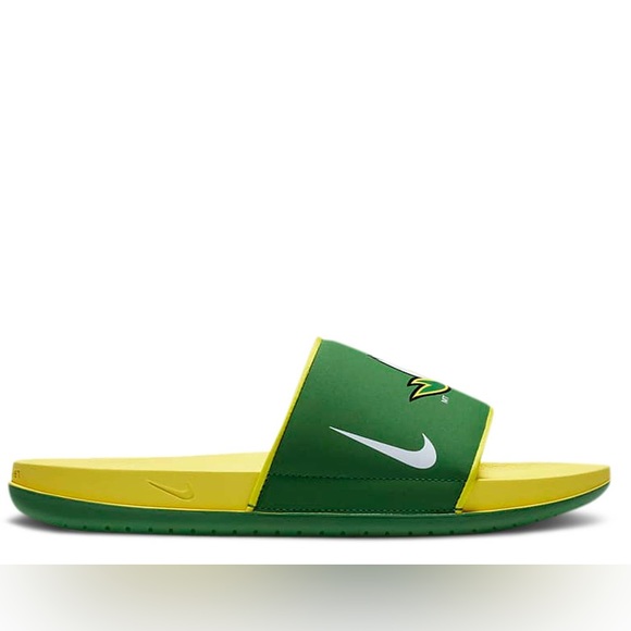 NWT NIKE UNIVERSITY OF OREGON DUCKS OFF-COURT SLIDES SZ MEN’S 7 - Picture 5 of 9